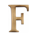 M Marcus Heritage Brass Letter F - Pin Fix 51mm